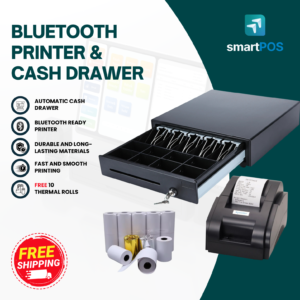 smartPOS Bundle Cash Drawer and Printer